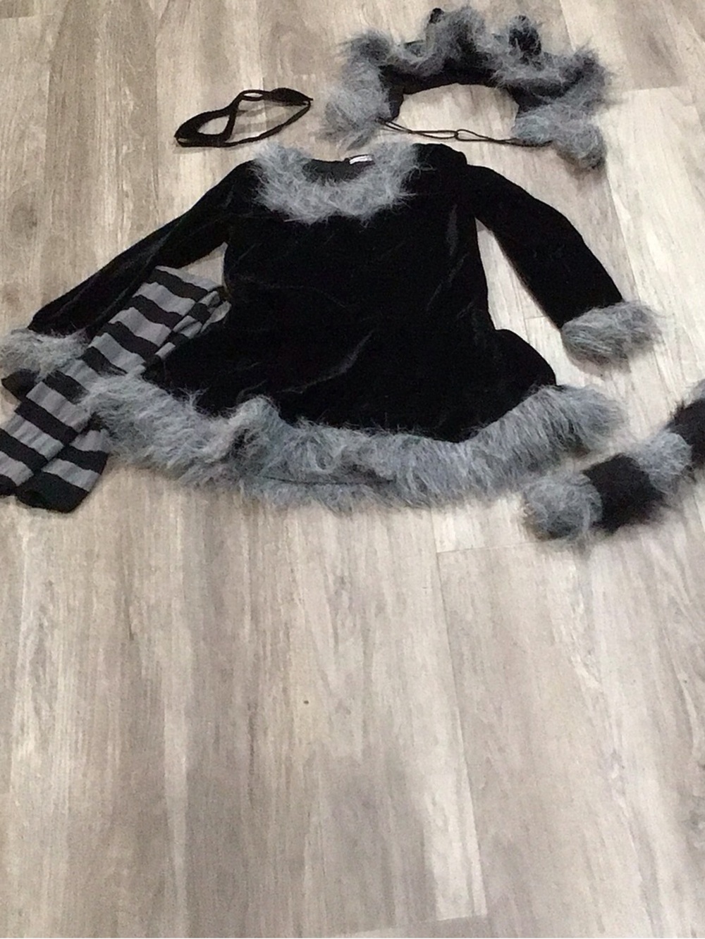 Girls raccoon Halloween costume